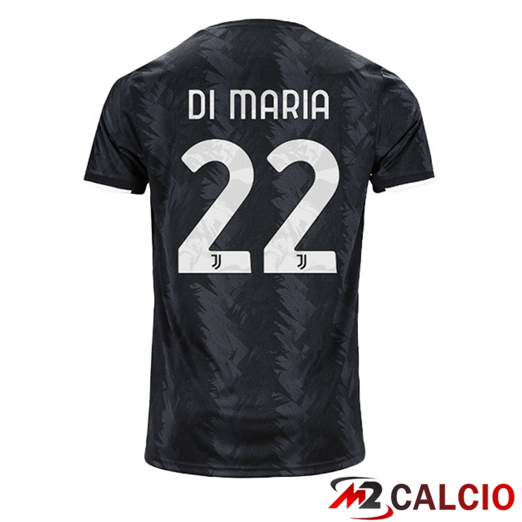 Maglie Calcio Juventus (DI MARIA 22) Seconda Nero 2022/2023