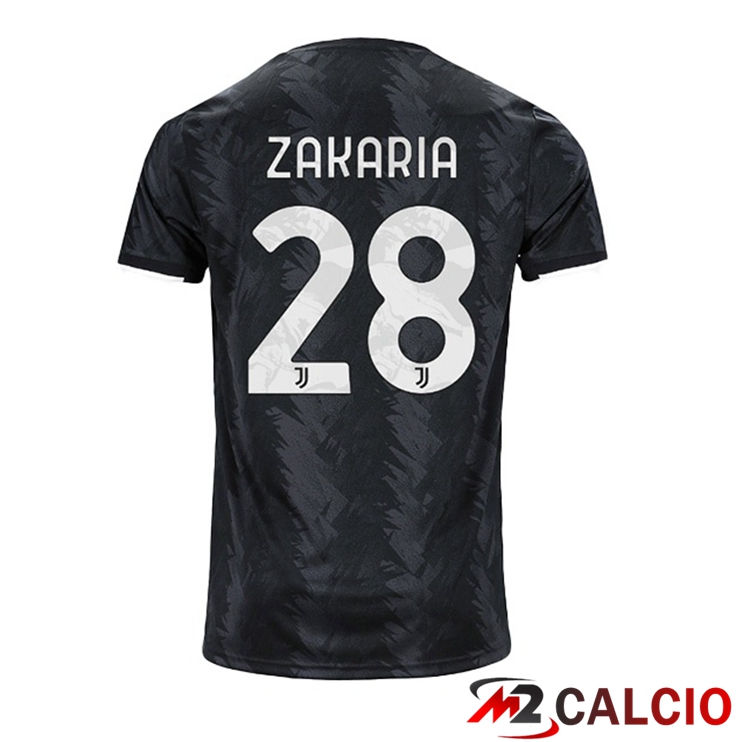 Maglie Calcio Juventus (ZAKARIA 28) Seconda Nero 2022/2023
