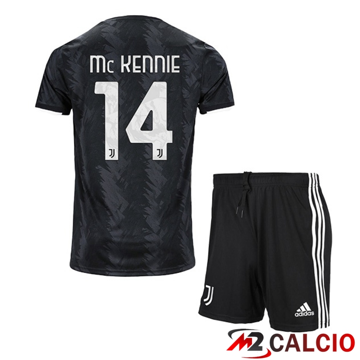 Maglie Calcio Juventus (MCKENNIE 14) Bambino Seconda Nero 2022/2023