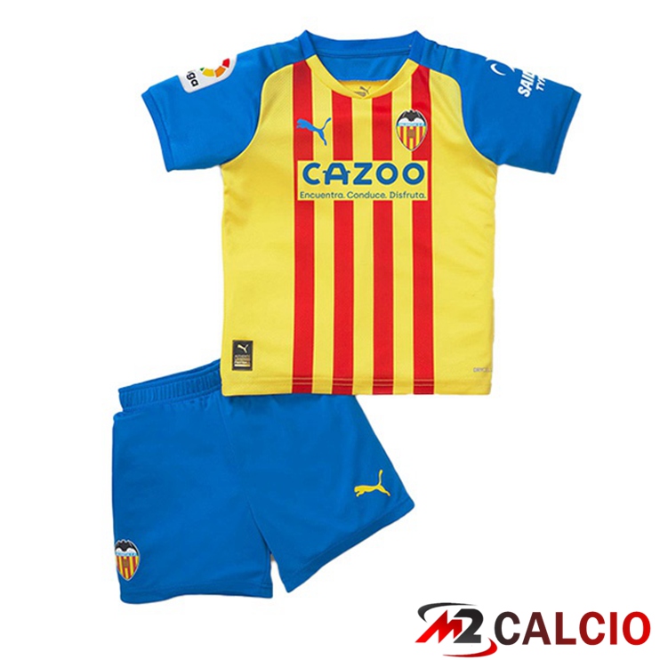 Maglie Calcio Valencia CF Bambino Terza Giallo 2022/2023
