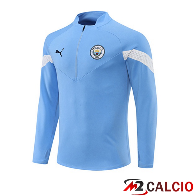Felpa Allenamento Manchester City Blu 2022/2023