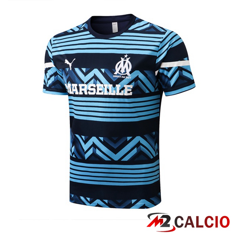 T Shirt Allenamento Marsiglia OM Blu Reale 2022/2023