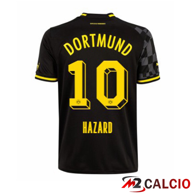 Maglie Calcio Dortmund BVB (Hazard 10) Seconda Nero 2022/2023