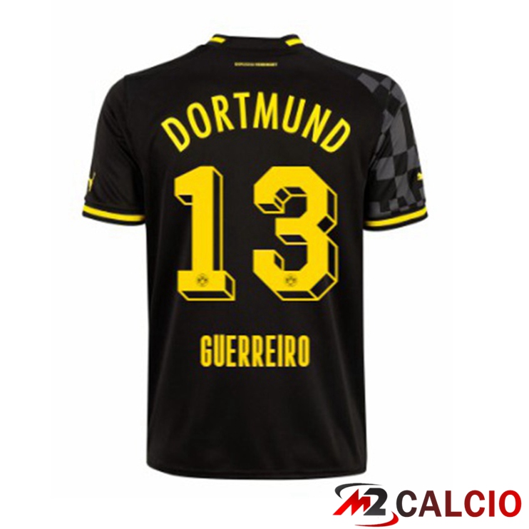 Maglie Calcio Dortmund BVB (Guerreiro 13) Seconda Nero 2022/2023