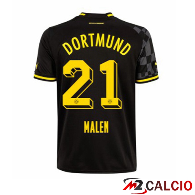Maglie Calcio Dortmund BVB (Malen 21) Seconda Nero 2022/2023