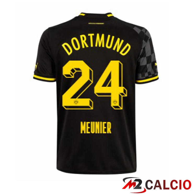 Maglie Calcio Dortmund BVB (Meunier 24) Seconda Nero 2022/2023