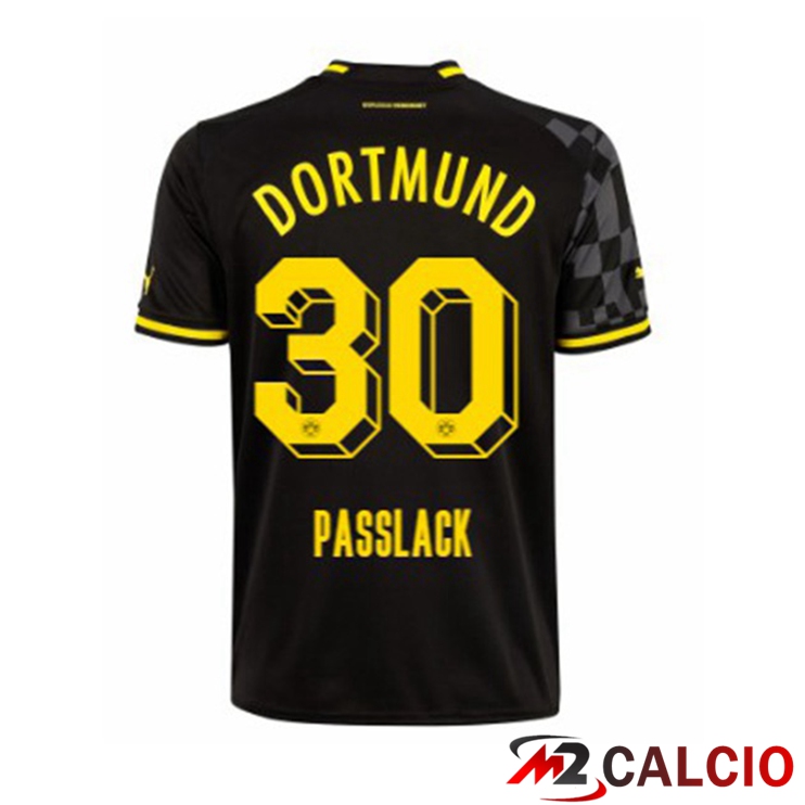 Maglie Calcio Dortmund BVB (Passlack 30) Seconda Nero 2022/2023