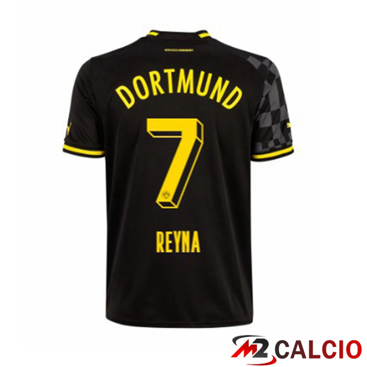 Maglie Calcio Dortmund BVB (Reyna 7) Seconda Nero 2022/2023