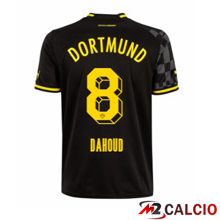 Maglie Calcio Dortmund BVB (Dahoud 8) Seconda Nero 2022/2023