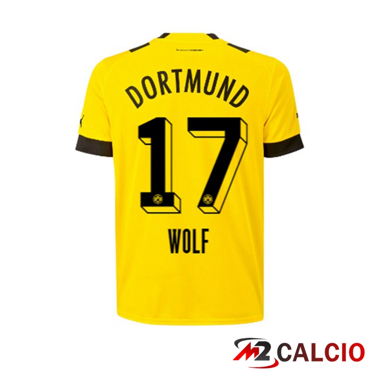 Maglie Calcio Dortmund BVB (Wolf 17) Prima Giallo Giallo 2022/2023