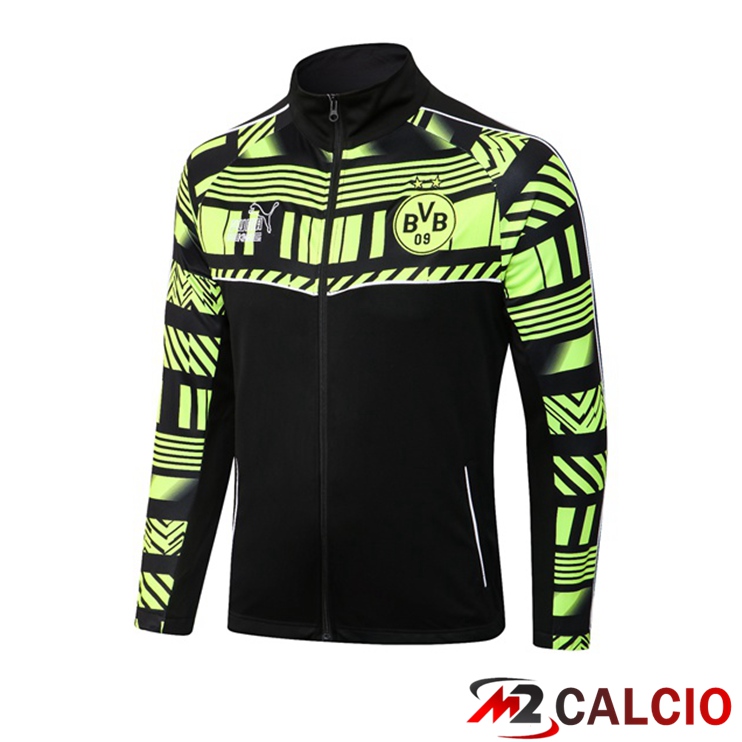 Giacca Calcio Dortmund BVB Nero Verde 2022/2023