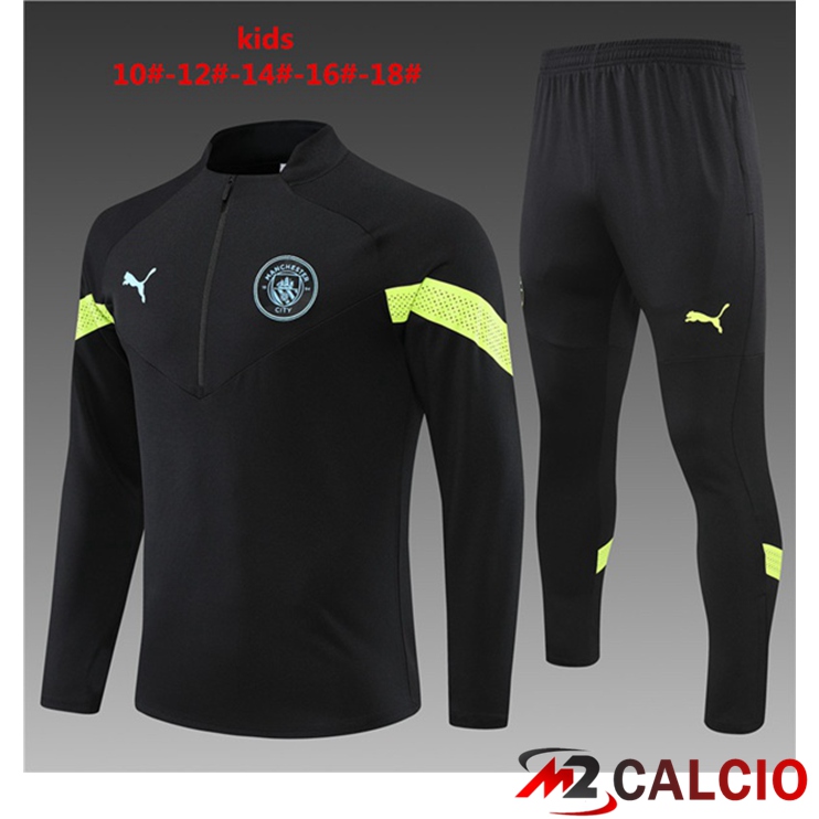 Insieme Tuta Calcio Manchester City Bambino Nero 2022/2023