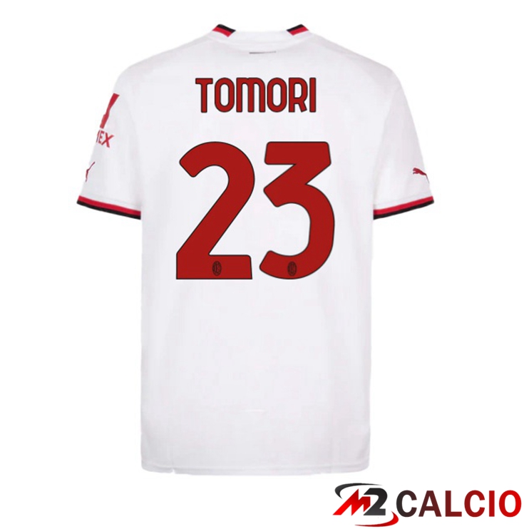 Maglie Calcio AC Milan (TOMORI 23) Seconda Bianco 2022/2023