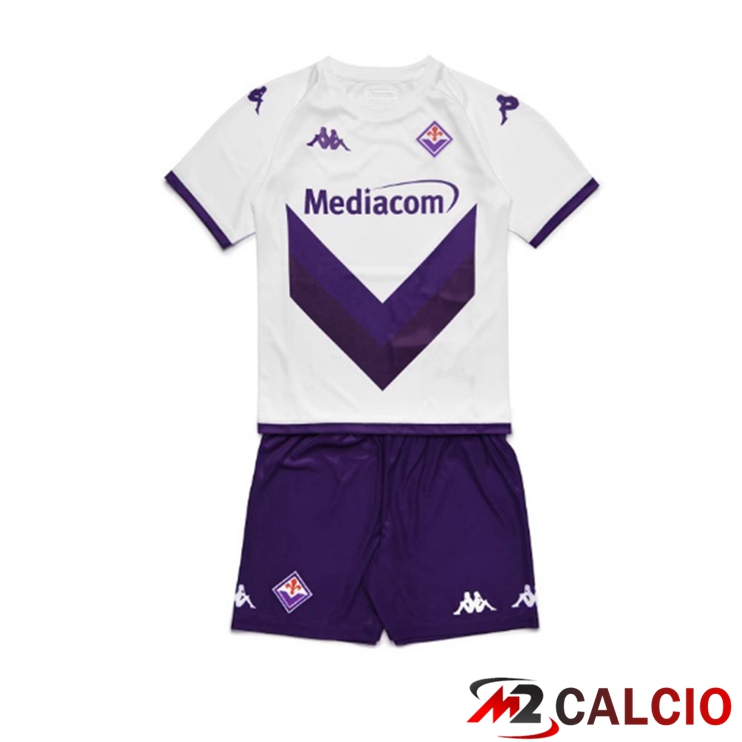 Maglie Calcio ACF Fiorentina Bambino Seconda Bianco 2022/2023