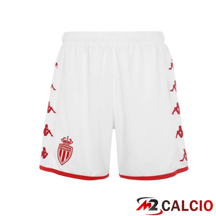 Pantaloncini Calcio AS Monaco Prima Rosso Bianco 2022/2023