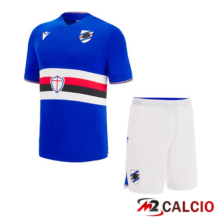 Maglie Calcio UC Sampdoria Bambino Prima Blu 2022/2023