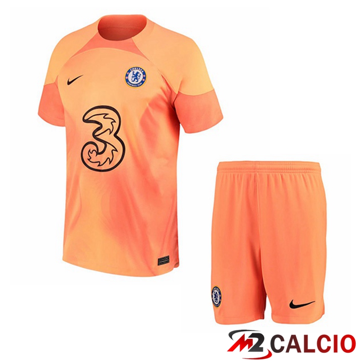 Maglie Calcio FC Chelsea Bambino Portiere Arancia 2022/2023