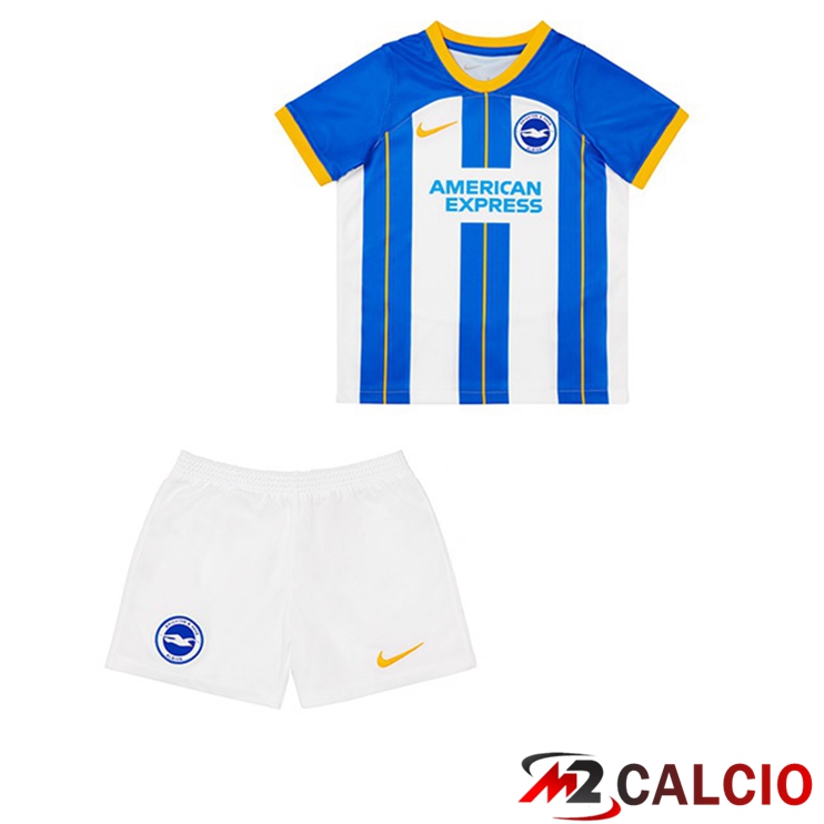 Maglie Calcio FC Brighton Bambino Prima Blu Bianco 2022/2023
