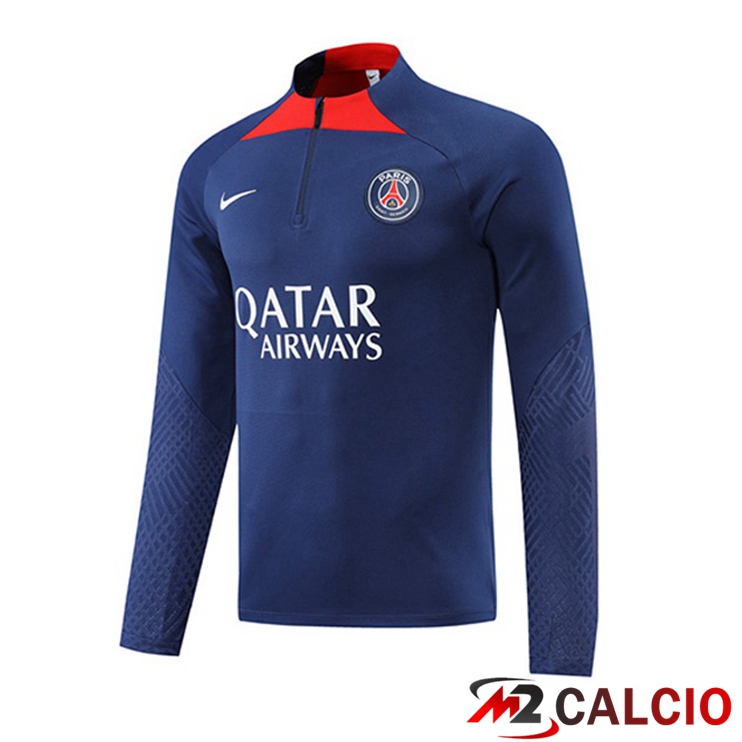 Felpa Allenamento Paris PSG Blu Reale 2022/2023