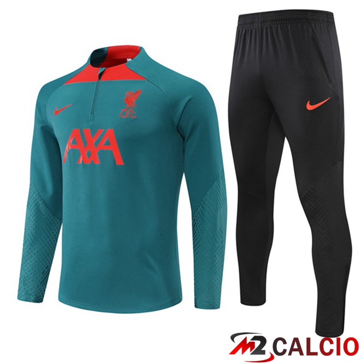 Insieme Tuta Calcio FC Liverpool Verde 2022/2023