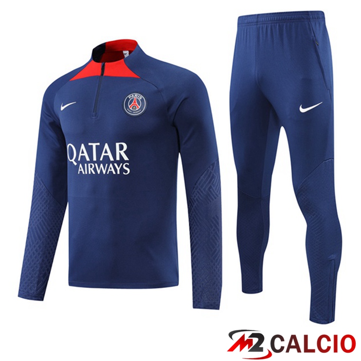 Insieme Tuta Calcio Paris PSG Blu Reale 2022/2023