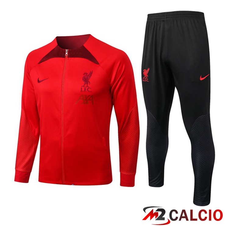 Insieme Tuta Calcio - Giacca FC Liverpool Rosso 2022/2023