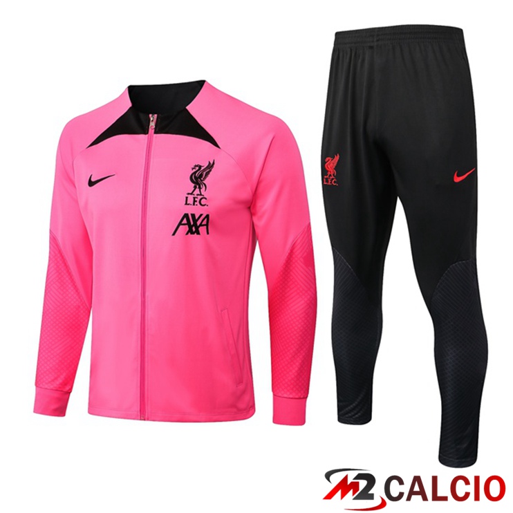 Insieme Tuta Calcio - Giacca FC Liverpool Rosa 2022/2023