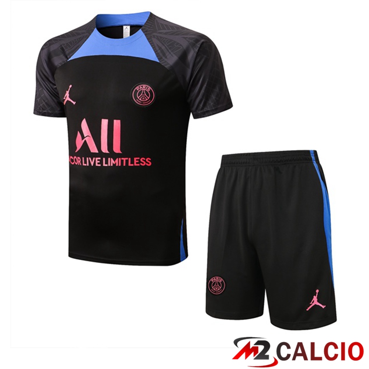 T Shirt Allenamento Paris PSG + Pantaloncini Nero 2022/2023