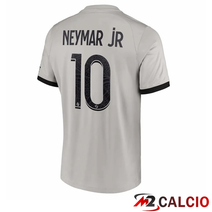 Maglie Calcio Paris PSG (Neymar Jr 10) Seconda Grigio 2022/2023