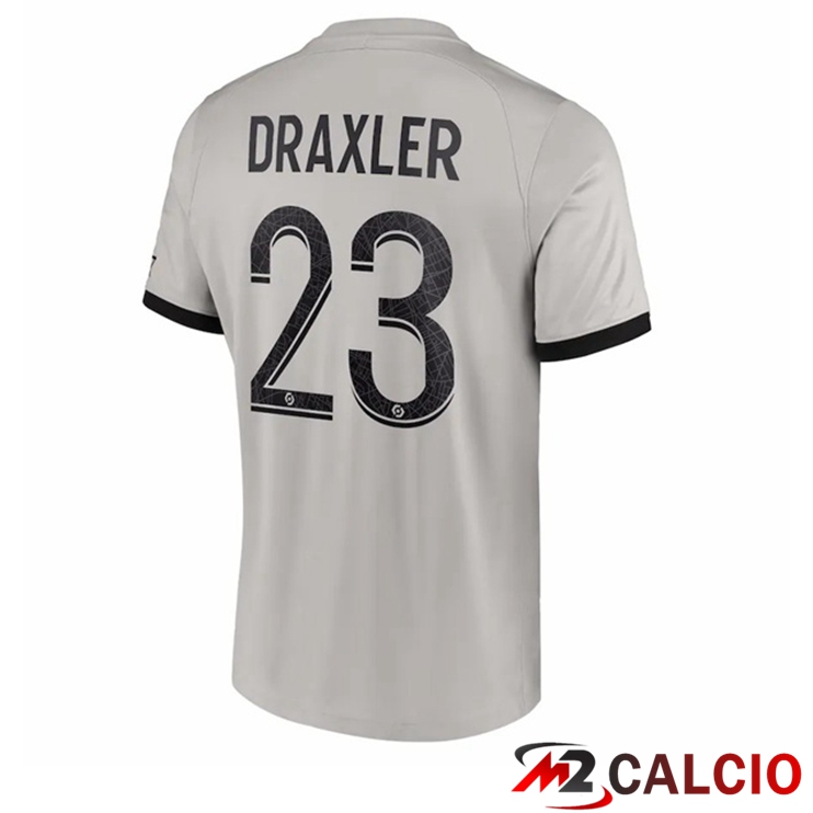 Maglie Calcio Paris PSG (Draxler 23) Seconda Grigio 2022/2023