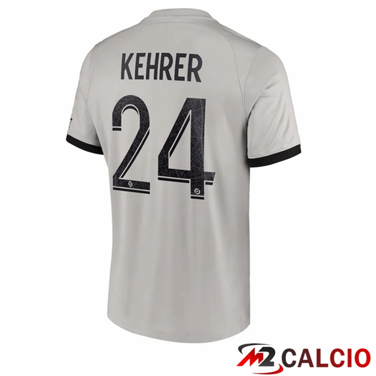 Maglie Calcio Paris PSG (Kehrer 24) Seconda Grigio 2022/2023