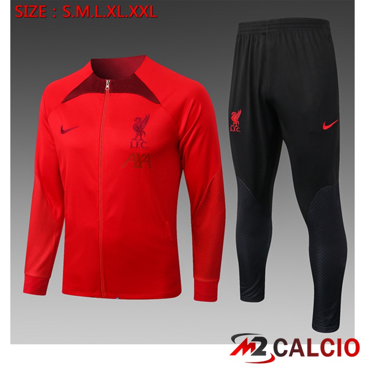 Insieme Tuta Calcio - Giacca FC Liverpool Bambino Rosso 2022/2023