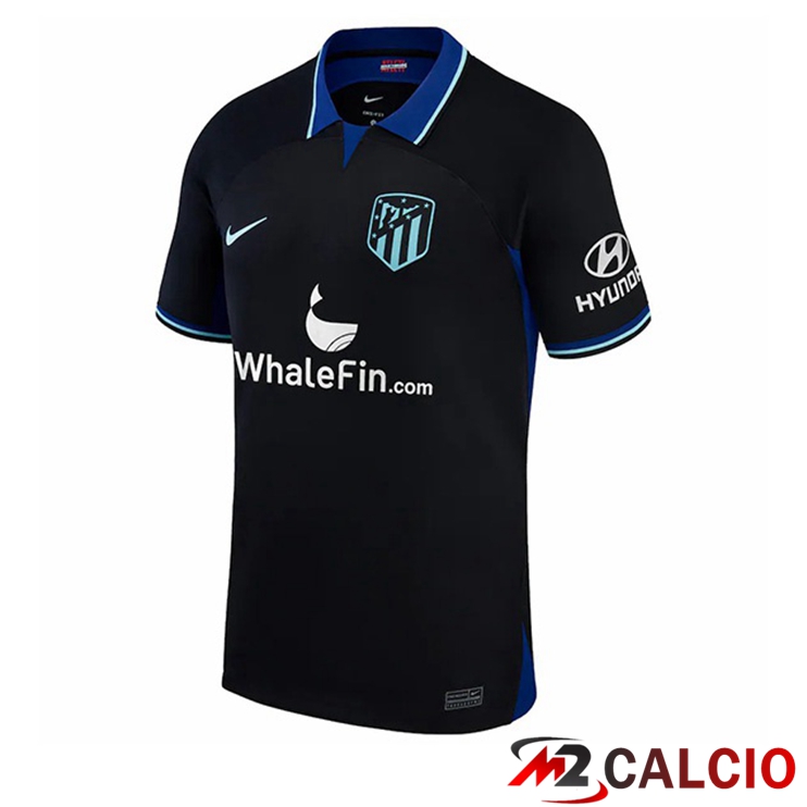 Maglie Calcio Atletico Madrid Seconda Nero 2022/2023