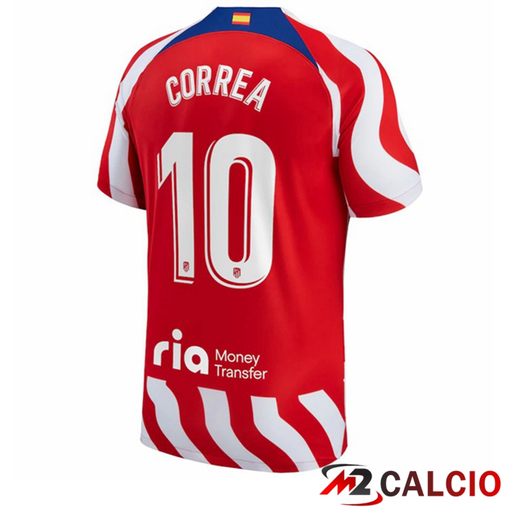 Maglie Calcio Atletico Madrid (Correa 10) Prima Rosso 2022/2023