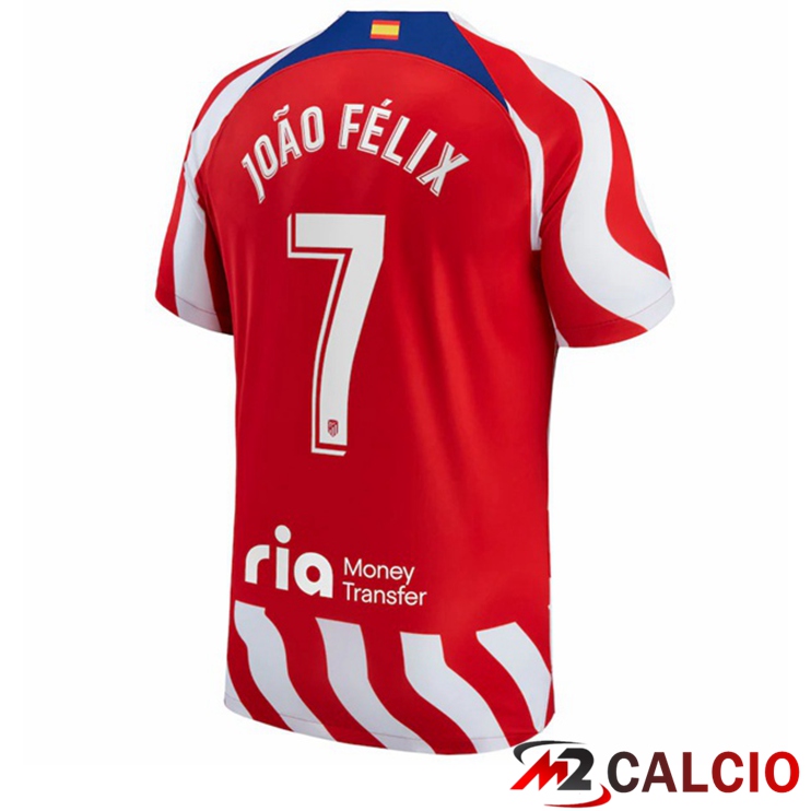 Maglie Calcio Atletico Madrid (João Félix 7) Prima Rosso 2022/2023