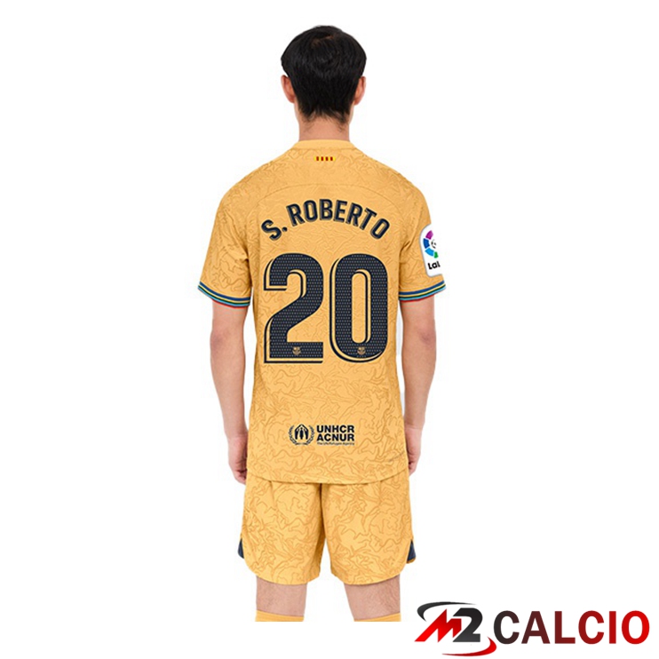 Maglie Calcio FC Barcellona (Sergi Roberto 20) Seconda Giallo 2022/2023
