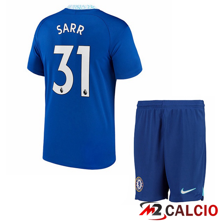 Maglie Calcio FC Chelsea (Sarr 31) Bambino Prima Blu 2022/2023