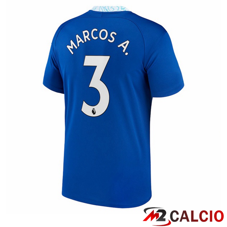 Maglie Calcio FC Chelsea (Marcos A. 3) Prima Blu 2022/2023