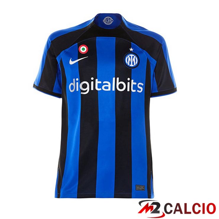 Maglie Calcio Inter Milan Prima Nero Blu 2022/2023