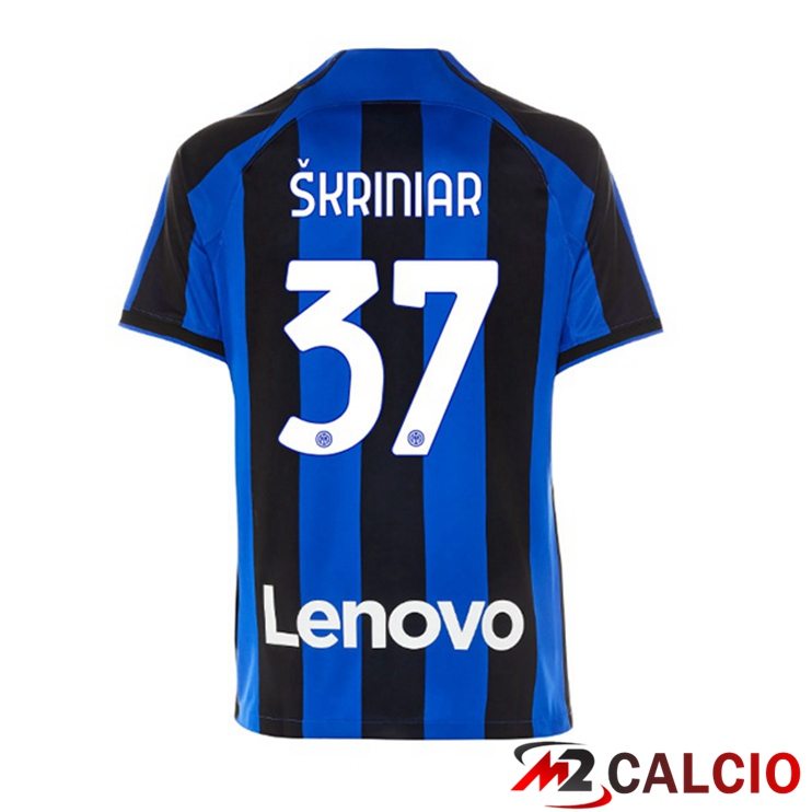 Maglie Calcio Inter Milan (ŠKRINIAR 37) Prima Nero Blu 2022/2023