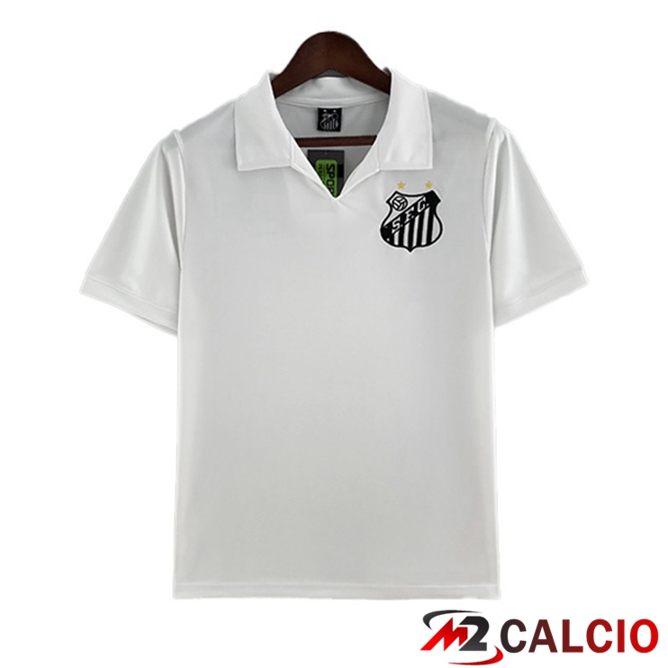 Maglie Calcio Santos FC Retro Prima Bianco 1970