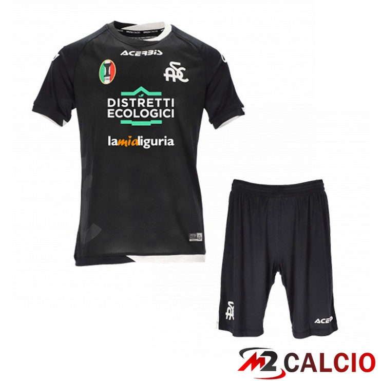 Maglie Calcio Spezia Calcio Bambino Seconda Nero
