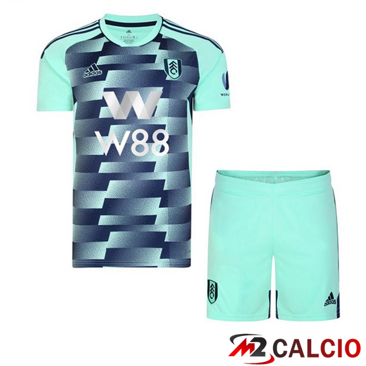 Maglie Calcio Fulham FC Bambino Seconda Cyan 2022/2023
