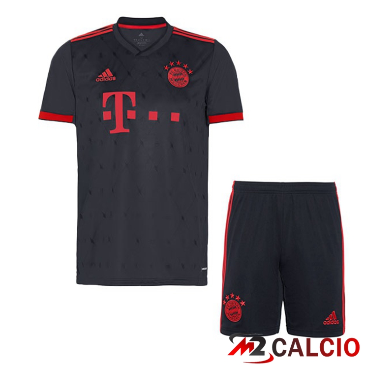 Maglie Calcio Bayern Monaco Bambino Terza Nero 2022/2023