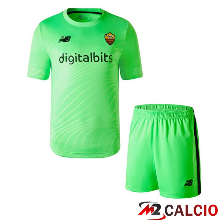 Maglie Calcio AS Monaco Bambino Portiere Verde 2022/2023