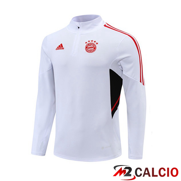 Felpa Allenamento Bayern Monaco Bianco 2022/2023