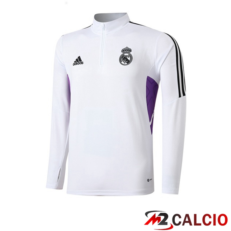 Felpa Allenamento Real Madrid Bianco 2022/2023