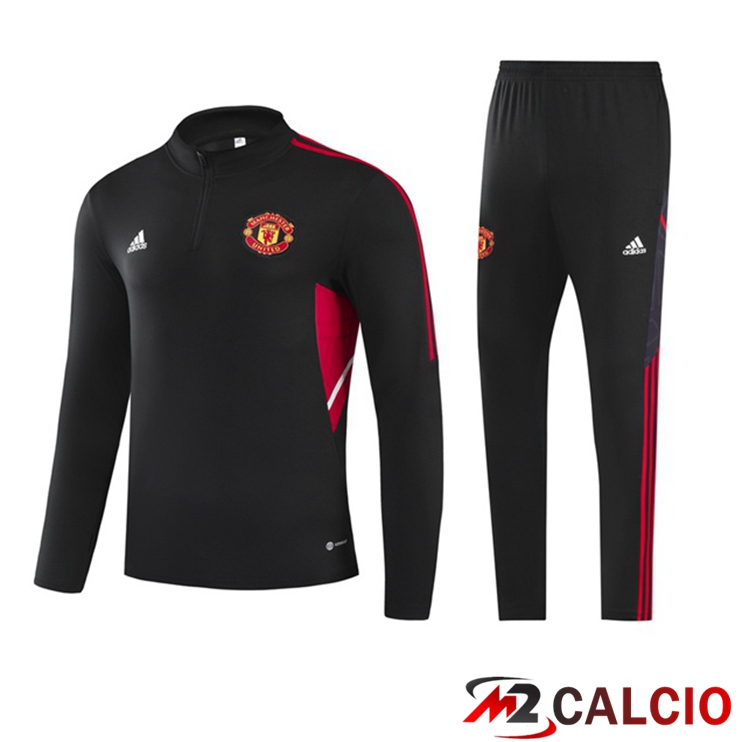 Insieme Tuta Calcio Manchester United Nero 2022/2023