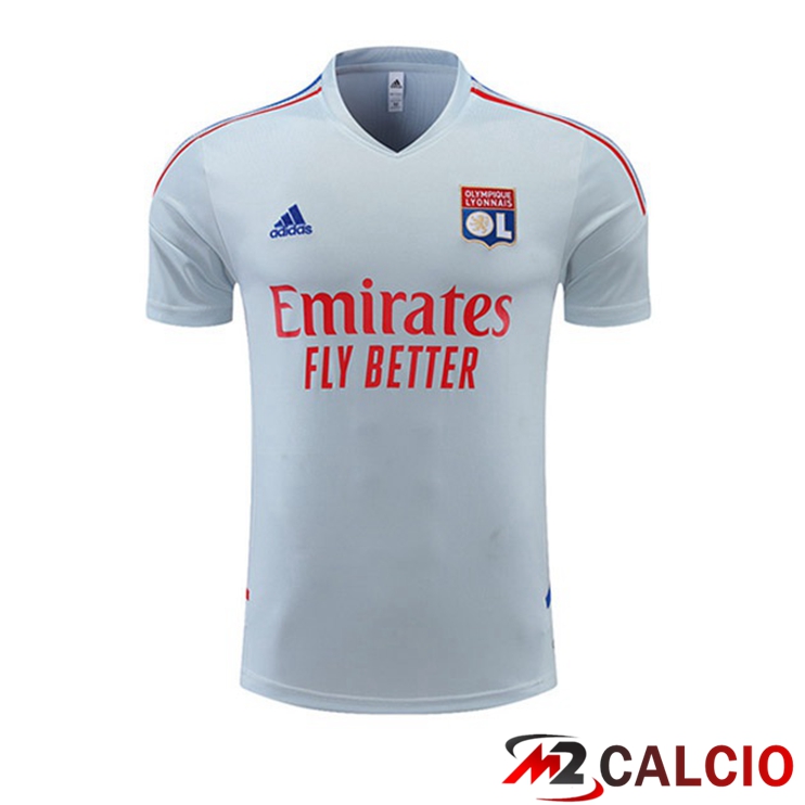 T Shirt Allenamento Lyon OL Grigio 2022/2023