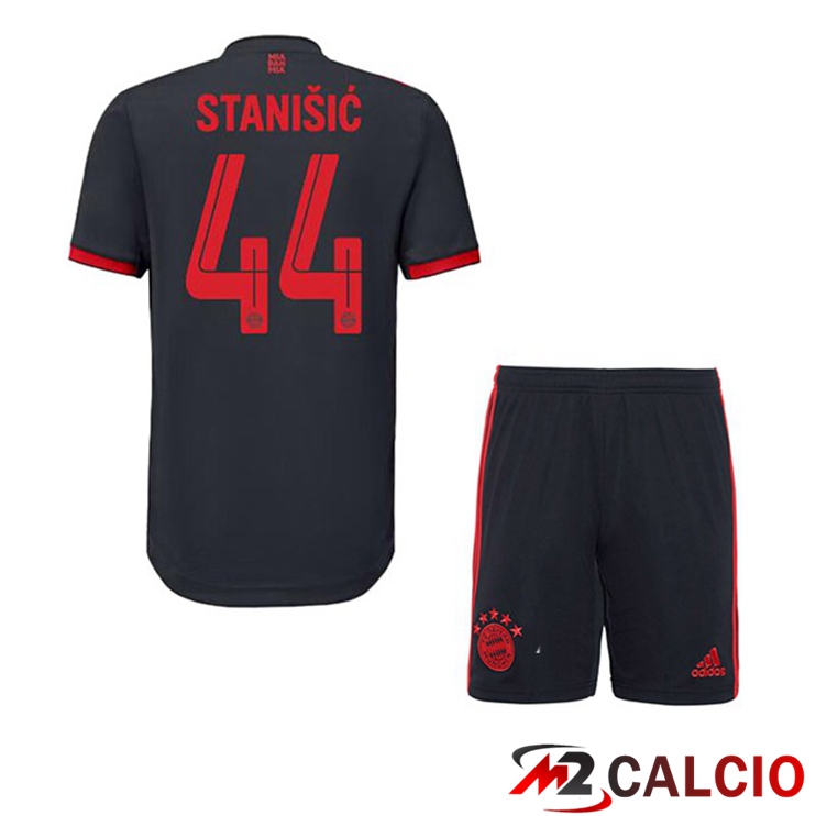 Maglie Calcio Bayern Monaco (Stanišić 44) Bambino Terza Nero 2022/2023